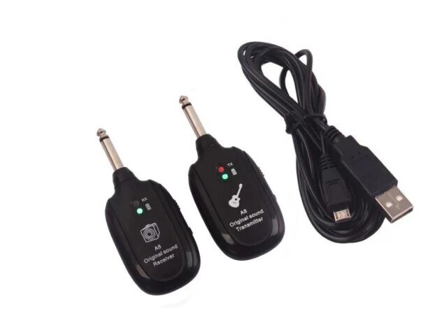 Set sistem wireless transmitator si receptor pentru chitara, A8 Original Sound